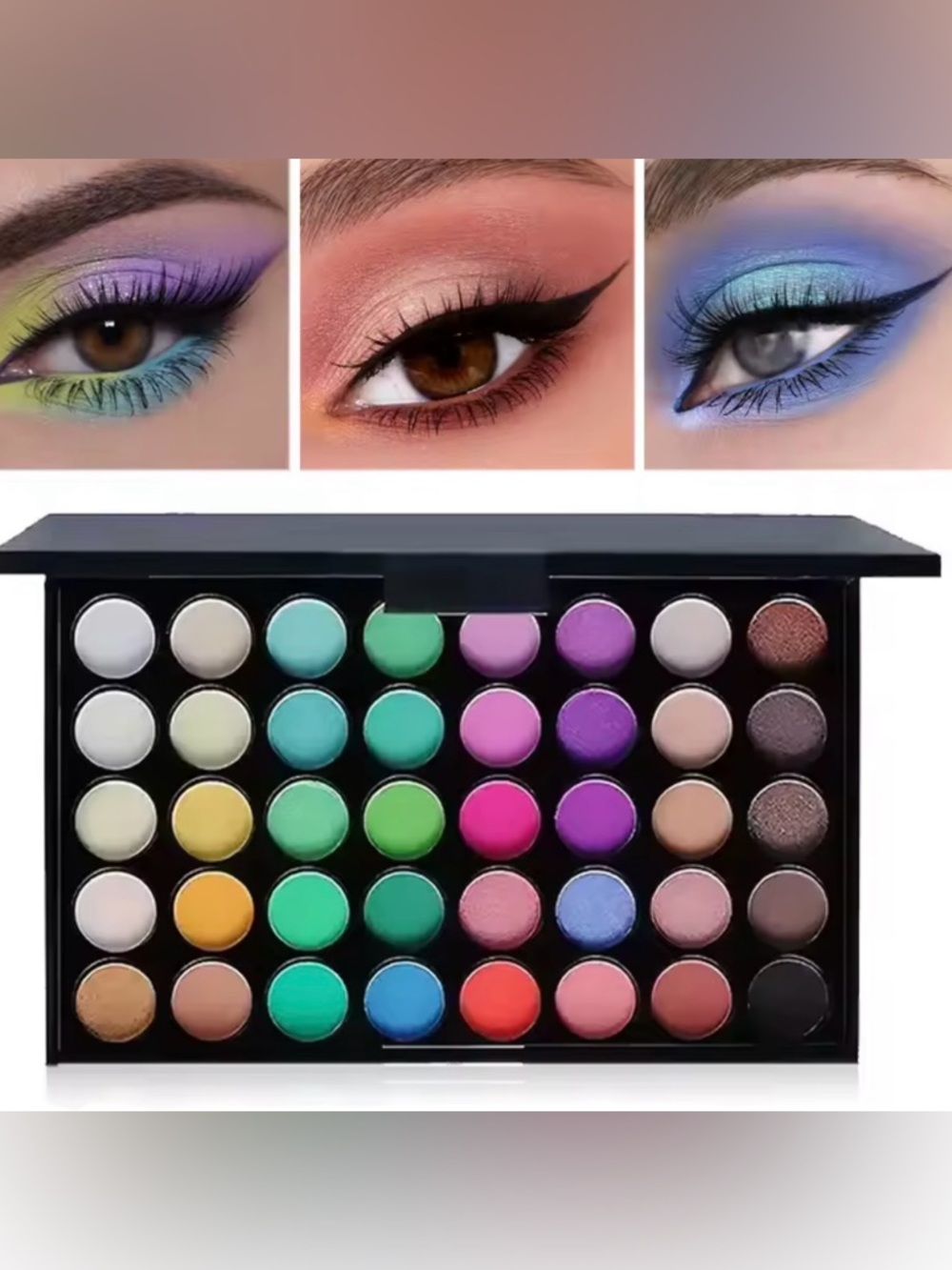 Colorful Eyeshadow Palette - Vibrant Multi-Color Shadows